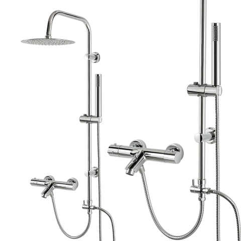 Set coloană de duș cu baterie termostatică - diferite dimensiuni Cabine dus si accesorii - Set coloană de duș cu baterie termostatică - diferite dimensiuni