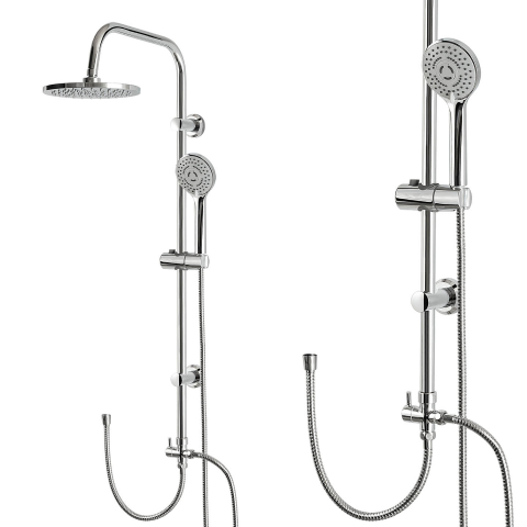 Coloane de dus si seturi de dus - Set coloană de duș cu efect de ploaie de 20cm, fără baterie