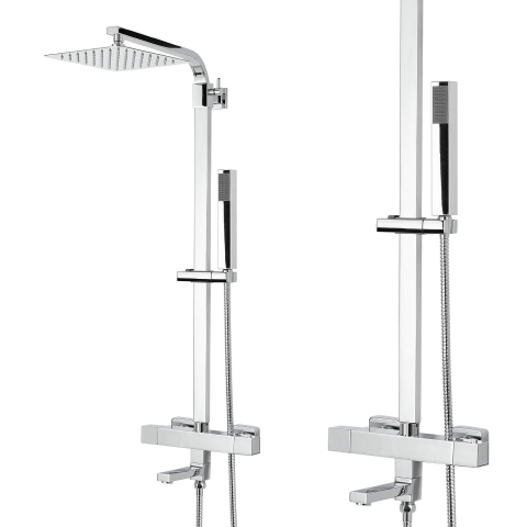 Set coloană de duș cu termostat și baterie de cadă - diferite dimensiuni Coloane de dus si seturi de dus - Set coloană de duș cu termostat și baterie de cadă - diferite dimensiuni