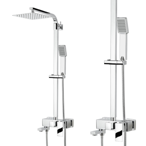 Set coloană pentru cadă sau duș, cu baterie de cadă și efect de ploaie - diferite dimensiuni Coloane de dus si seturi de dus - Set coloană pentru cadă sau duș, cu baterie de cadă și efect de ploaie - diferite dimensiuni