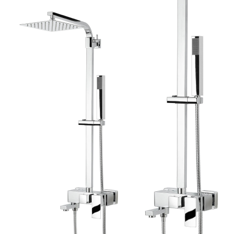 Set coloană pentru cadă sau duș, cu braț de cadă și efect de ploaie - diferite dimensiuni Coloane de dus si seturi de dus - Set coloană pentru cadă sau duș, cu braț de cadă și efect de ploaie - diferite dimensiuni