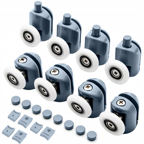 Cabine dus si accesorii - Set role universale superioare si inferioare, pentru cabina de dus, 8 buc