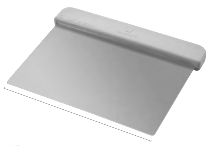 Cutit-Racleta, maner plastic alb, INOX [1]