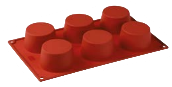 Forma silicon, FORMAFLEX, 175x300 mm, 6 broise, D70xH40 mm, vol.130 ml [1]