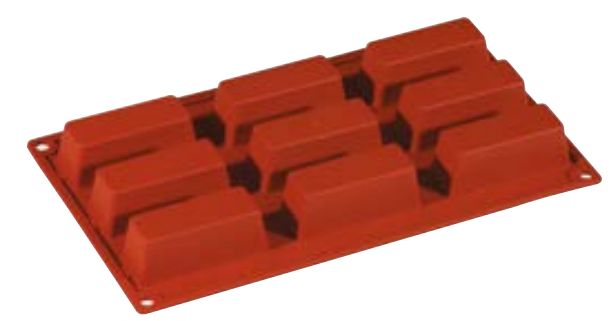Forma silicon, FORMAFLEX, 175x300 mm, 9 dreptunghi, 80x30xH30 mm, vol.62 ml [1]
