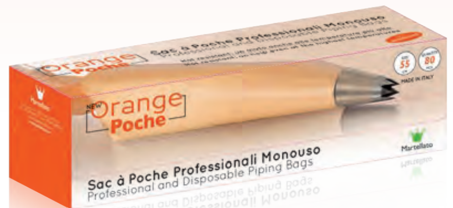 Punga de patiserie, new ORANGE Poche, 100 mkm, set80 [1]