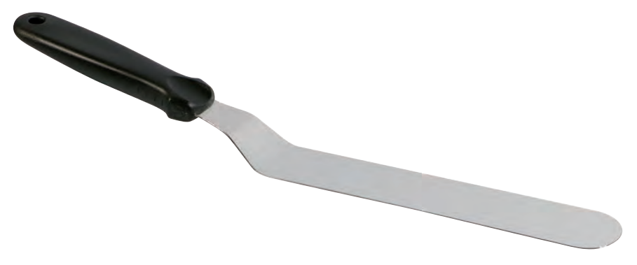 Spatula unghiulara, INOX, Handle 130mm, Blade 160x29mm [1]