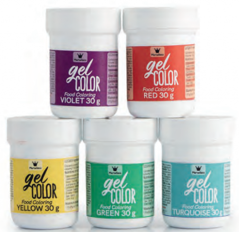 Coloranți alimentari - Colorant GELCOLOR, solubil in apa, 30 gr