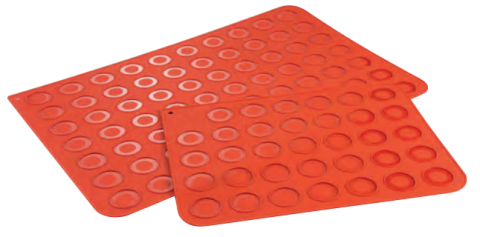 Forme pentru Torturi si Deserturi - Covoras silicon, MACARON D40 mm, 300x400 mm, 34 pcs