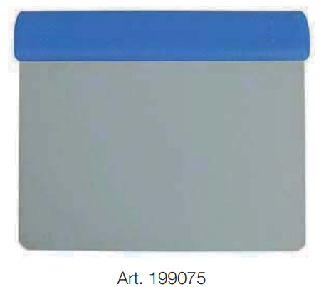 Raclete - Cutit-Racleta, 110x120 mm, maner plastic, albastru, INOX
