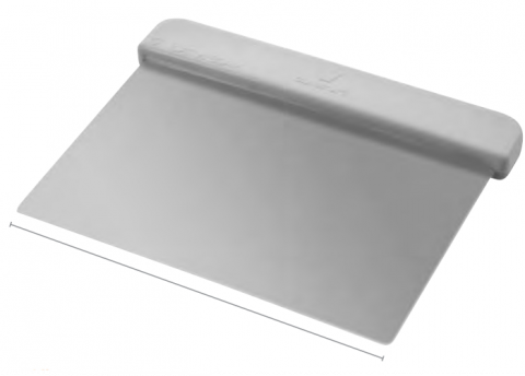Accesorii și echipamente - Cutit-Racleta, maner plastic alb, INOX