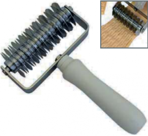 Cutite - Cutit-Roller de grila, w.w. 120 mm, lama INOX, maner plastic