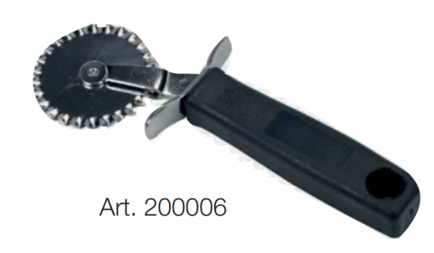 Accesorii pizza - Cutit-Roller de taiat aluat pizza, simplu, zimtat, D55 mm