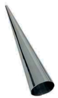 Forme pentru Torturi si Deserturi - Forma-con plat, CANNOLI, D30 x H120 mm, gr. 0.3 mm, INOX