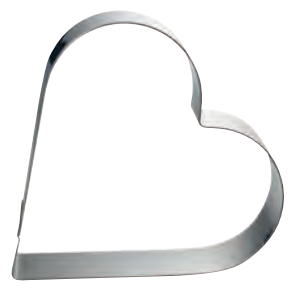 Forme de copt - Forma INOX, tip INIMA, 222x222xH40 mm