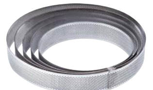 Forme de copt - Forma tarte, ROTUND,  6/8 portii, INOX, microperf