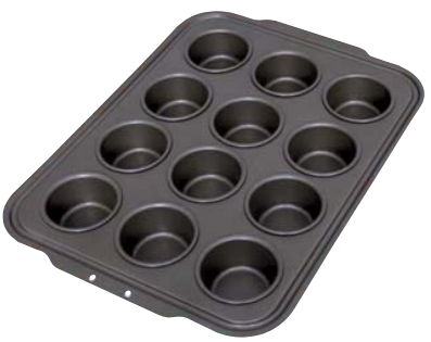 Forme pentru copt - Forma WALTER pt briose, D62 x H30 mm, 12 loc, antiaderent