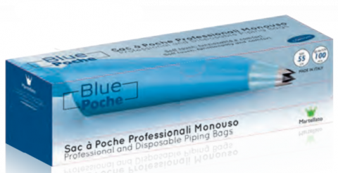 Pungi de patiserie - Punga de patiserie, BLUE Poche, 30 cm, 80 mkm, set100