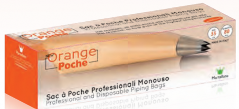 Pungi de patiserie - Punga de patiserie, new ORANGE Poche, 100 mkm, set80