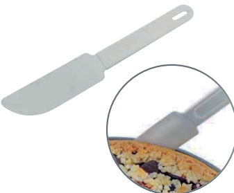 Raclete - Racleta pt aluat, 220x35x6 mm, PP, alb