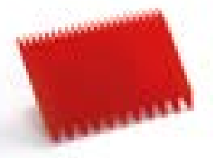 Raclete - Racleta standard, 110x80 mm, zimtat, plastic rosu