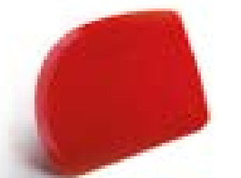 Raclete - Racleta standard, 120x80 mm, asimetric, French, plastic rosu