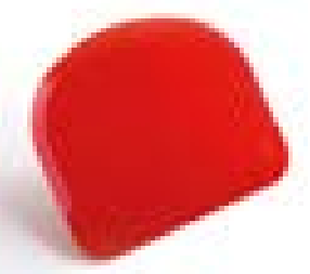 Raclete - Racleta standard, 120x80 mm, rotund, mic, plastic rosu