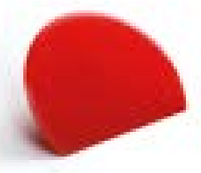 Raclete - Racleta standard, 198x148 mm, rotund, plastic rosu