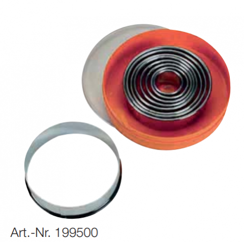 Cutite - Set cutite, ROUND, simple, grosime 0,4-0,5 mm, H30 mm, set9