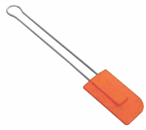 Spatule - Spatula silicon cu maner, sarma SST,  Orange