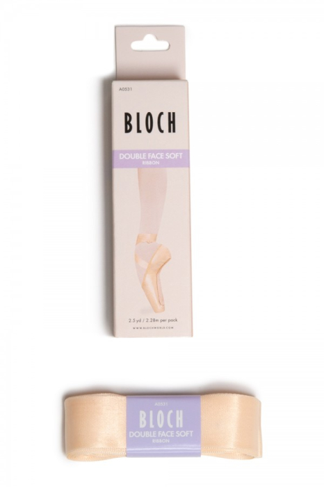 Bloch A0531 Double Face Soft Ribbon – panglică satinată dublă roz pentru poante [1]