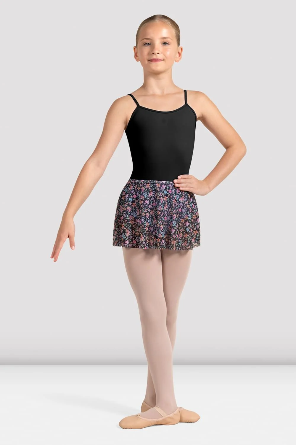 Bloch CR0251 Printed Mesh Skirt – fustă de balet din plasă imprimată floral [5]