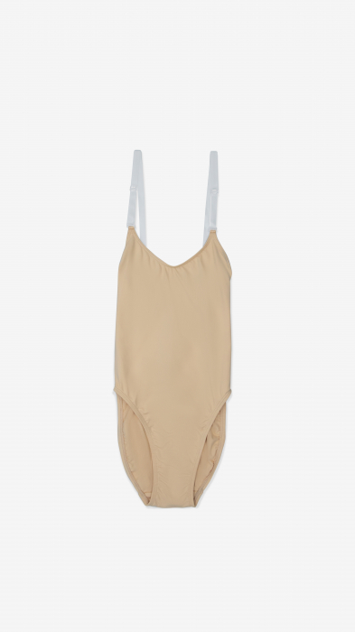 Capezio 3532 – body lenjerie cu bretele transparente Foundations [3]