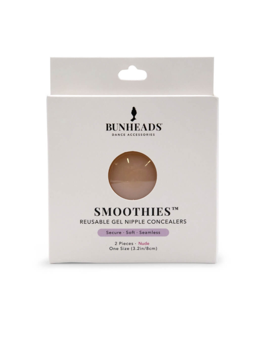 Capezio Bunheads Smoothies Nude – protecții reutilizabile din silicon pentru mameloane, BH1700 [2]