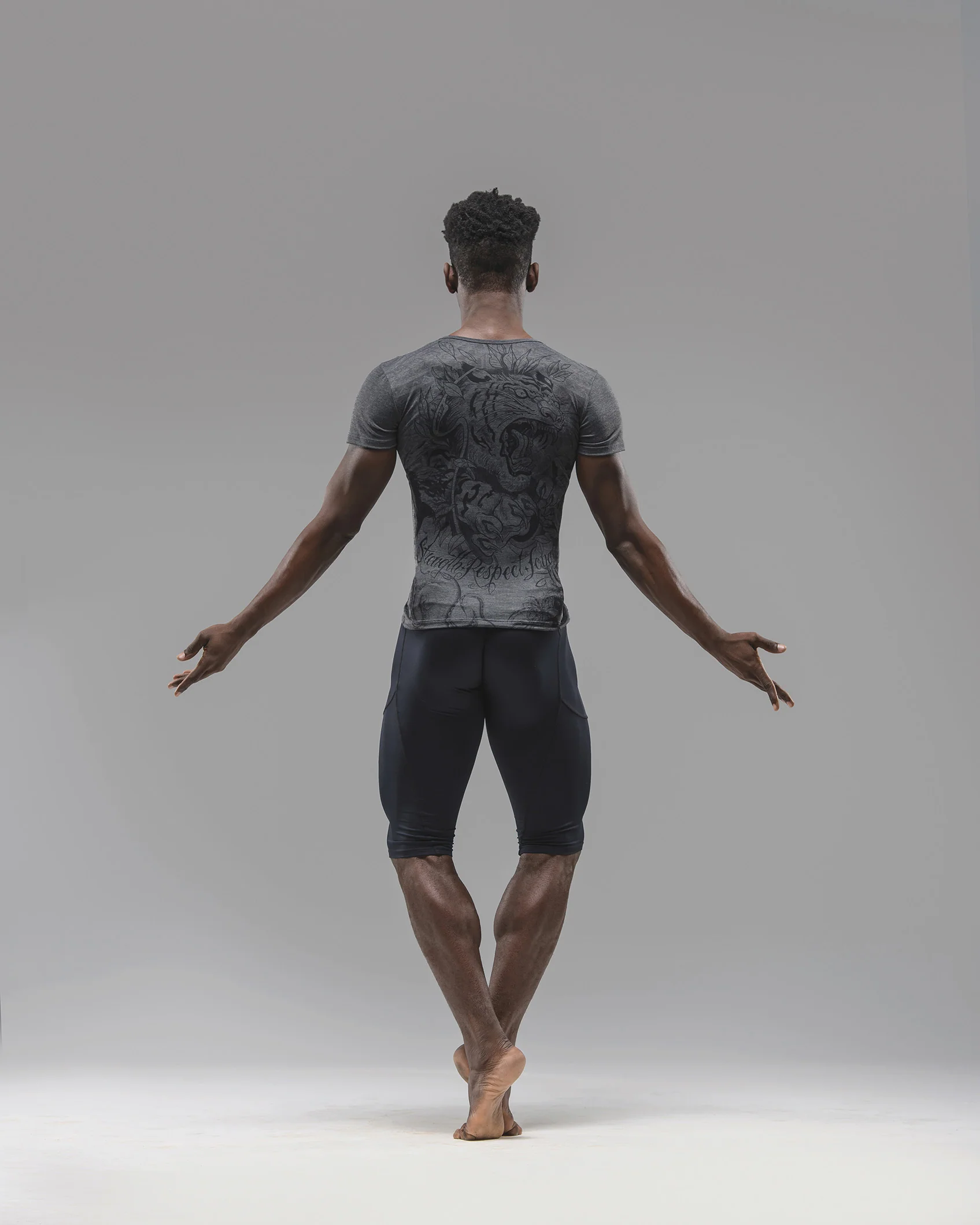 Ballet Rosa Nizar tricou balet cu imprimeu tigru [3]