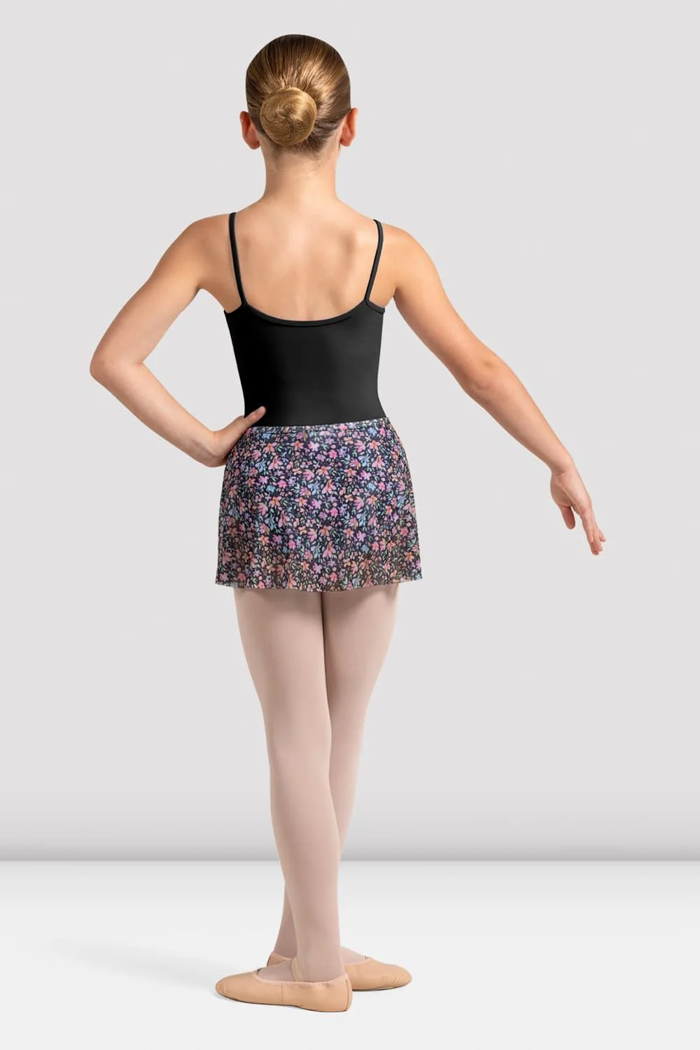 Bloch CR0251 Printed Mesh Skirt – fustă de balet din plasă imprimată floral [3]