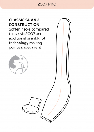 Poante Grishko 2007 Pro – satin roz-somon, model silențios [4]