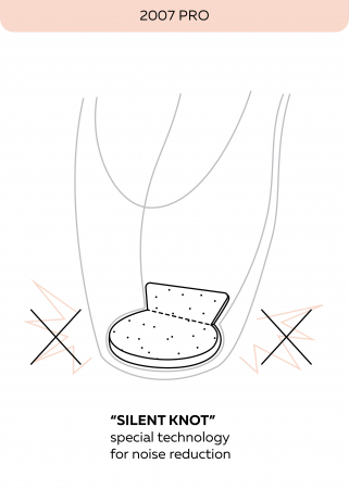 Poante Grishko 2007 Pro – satin roz-somon, model silențios [3]