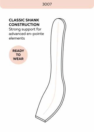 Poante Grishko 3007 Pro – satin roz, formă iconică, model profesional [7]