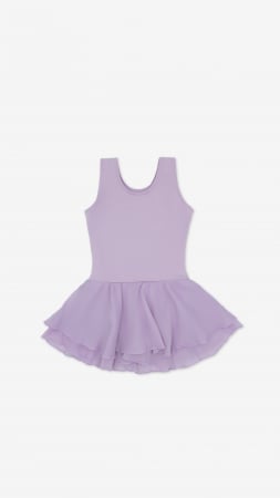 Leotarduri - Rochie body cu bretele late și fustă dublă – bumbac & spandex