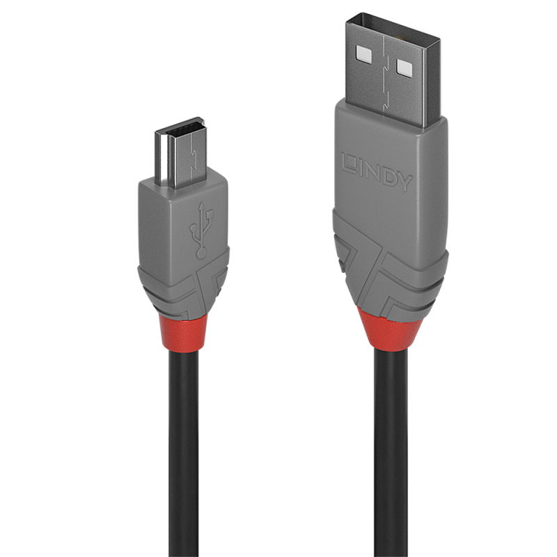 Cablu Lindy 3m USB 2.0 Type A to Mini B, Supported Bandwidth: 480Mbps [1]
