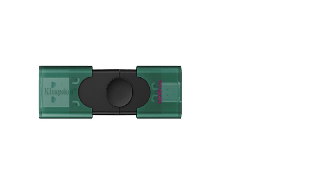 Memorie USB Kingston DataTraveler DuoG2 128 GB, USB Type-A / USB Type-C, Negru [1]
