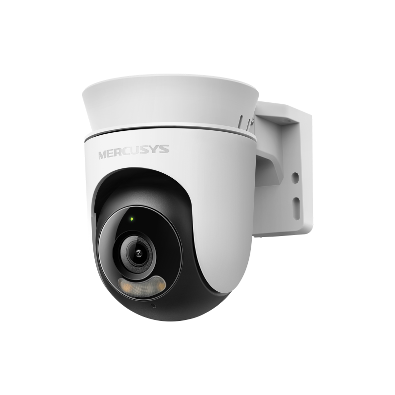 Outdoor Pan/Tilt Security Wi-Fi Camera SPEC: 2K resolution (2304*1296), Pan and Tilt (360° Horizontal), Built- in microphone and speaker, Color Night Vision, 2.4GHz Wi-Fi FEATURE: MERCUSYS APP, Pan/Ti [1]