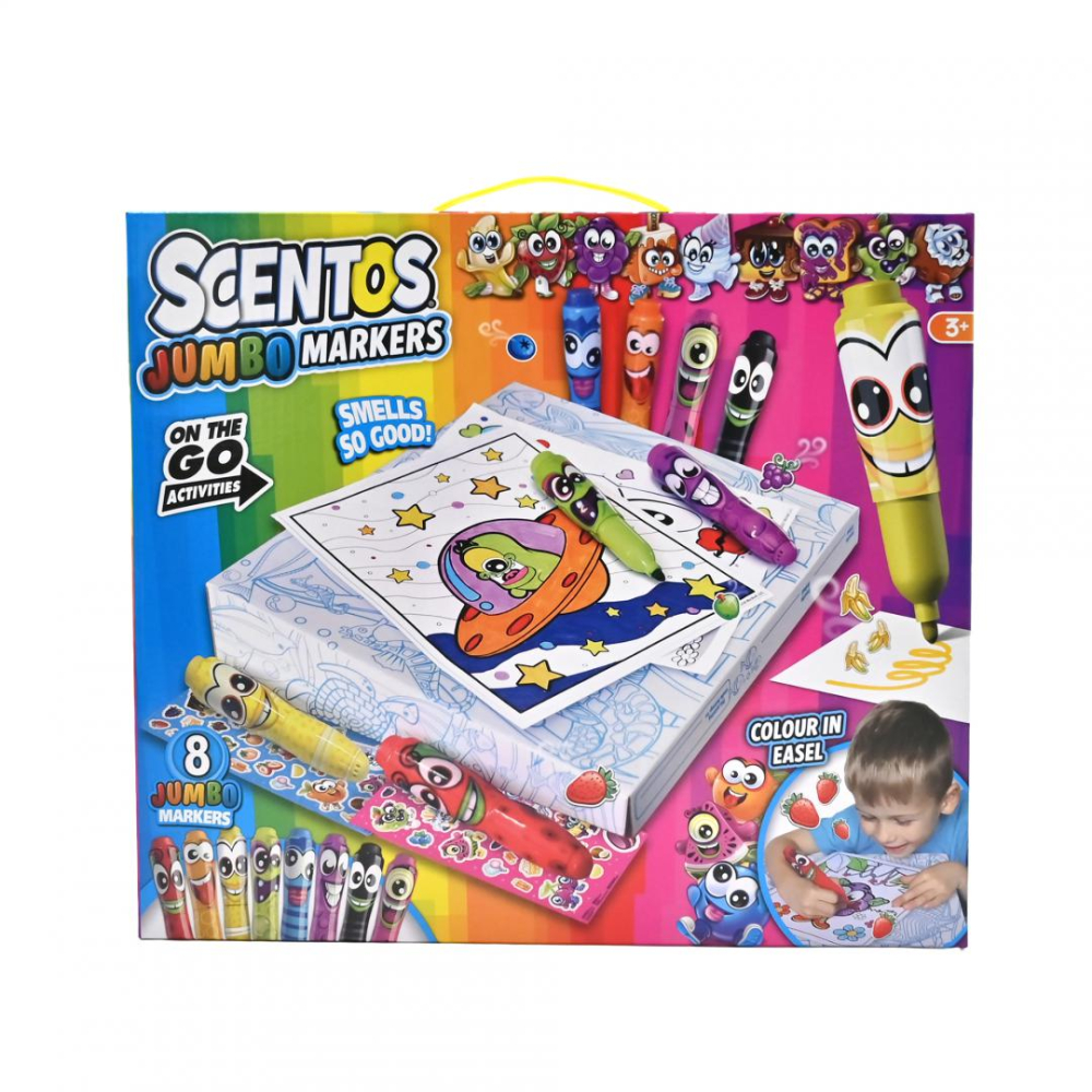 SET DE COLORAT PENTRU CALATORIE, CU MARKERE JUMBO,  SCENTOS [1]