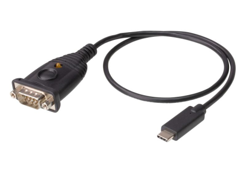 Cabluri video - Adaptor Aten USB-C to RS-232, Conector 1: RS-232, Conector 2: USB Lungime cablu: 0,45 m. Culoarea produsului: Negru