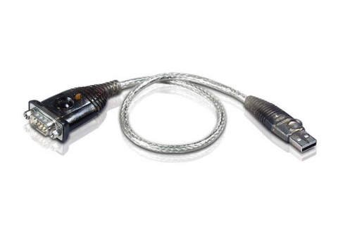 Cabluri video - Adaptor USB to RS-232 Aten UC232A-AT. Culoarea produsului: Din oţel inoxidabil, Transparente, Negru, Lungime cablu: 0,35 m, Conector 1: USB Tip-A. Cantitate per ambalaj: 1 buc., Lăţime de ambalaj: 42 