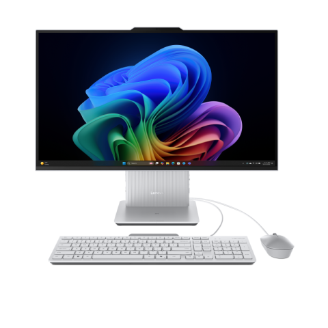 All in one PC - All-in-One Consumer Lenovo IdeaCentre AIO 27ILL11 cu procesor Intel Intel Core Ultra 7 256V pana la 4.8 GHz, 27 inch, FHD, 16 GB, Intel Intel Arc Graphics 140V, FreeDos, Grey, 2 ani Garantie