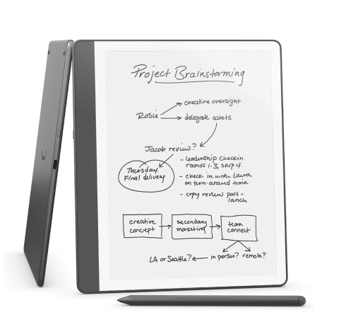 Ebook reader - Amazon Kindle Scribe 2024 10.2" 32GB cu Premium Pen Tungsten Grey