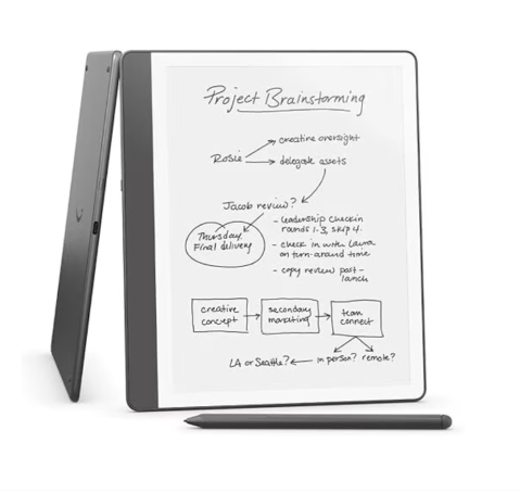Ebook reader - Amazon Kindle Scribe 2024 10.2" 64GB cu Premium Pen Tungsten Grey