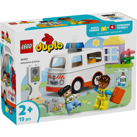 Seturi de constructie - AMBULANTA SI SOFER, LEGO 10447